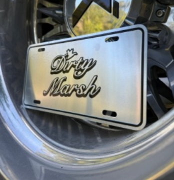 CHROME LICENSE PLATE