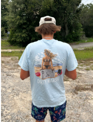YETI BUTT TEE | CHAMBRAY