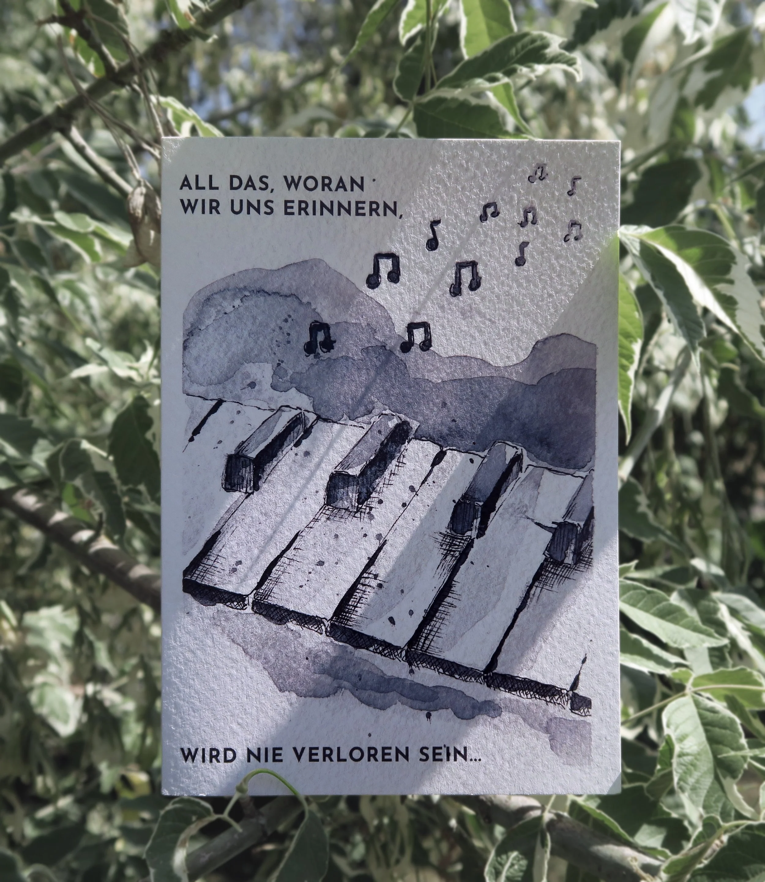 Trauerkarte | Illustration, Gestaltung | 2024