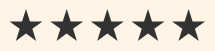 Five black stars in a horizontal row