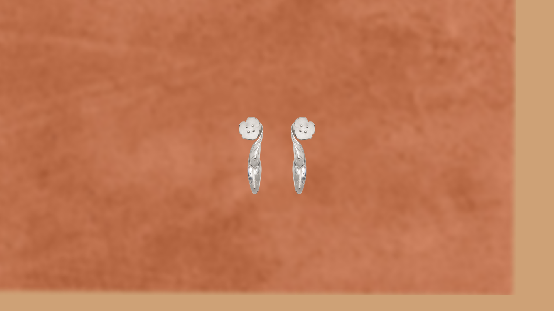 Aretes olivo floreciendo largo
