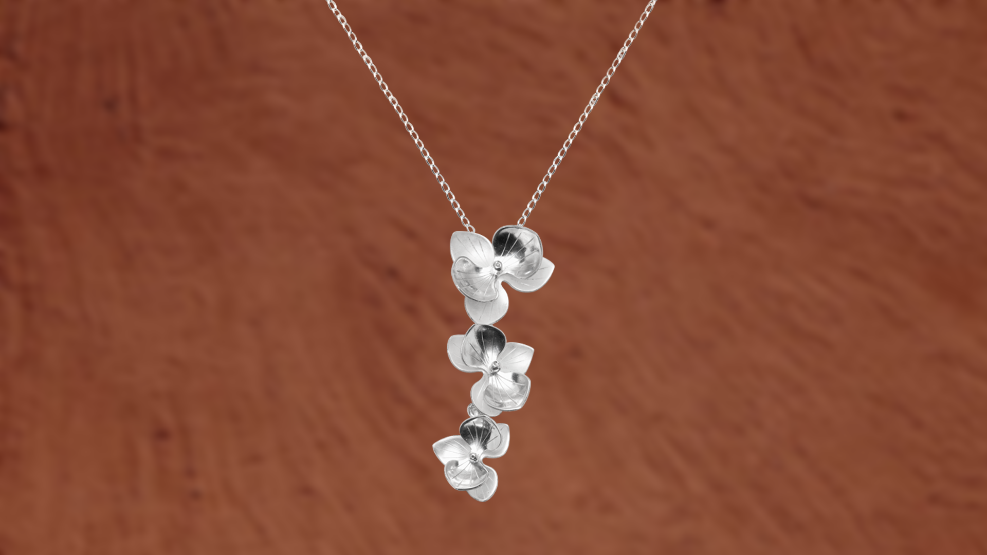 Collar orquídeas vertical
