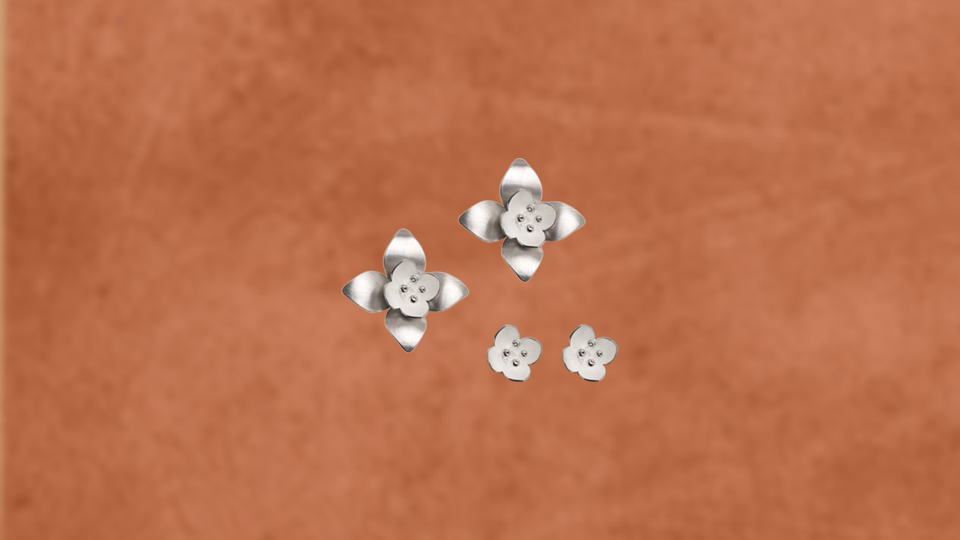 Aretes dos en uno olivo