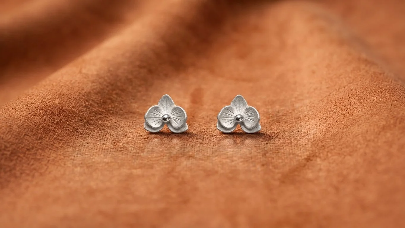 Aretes orquídeas mini