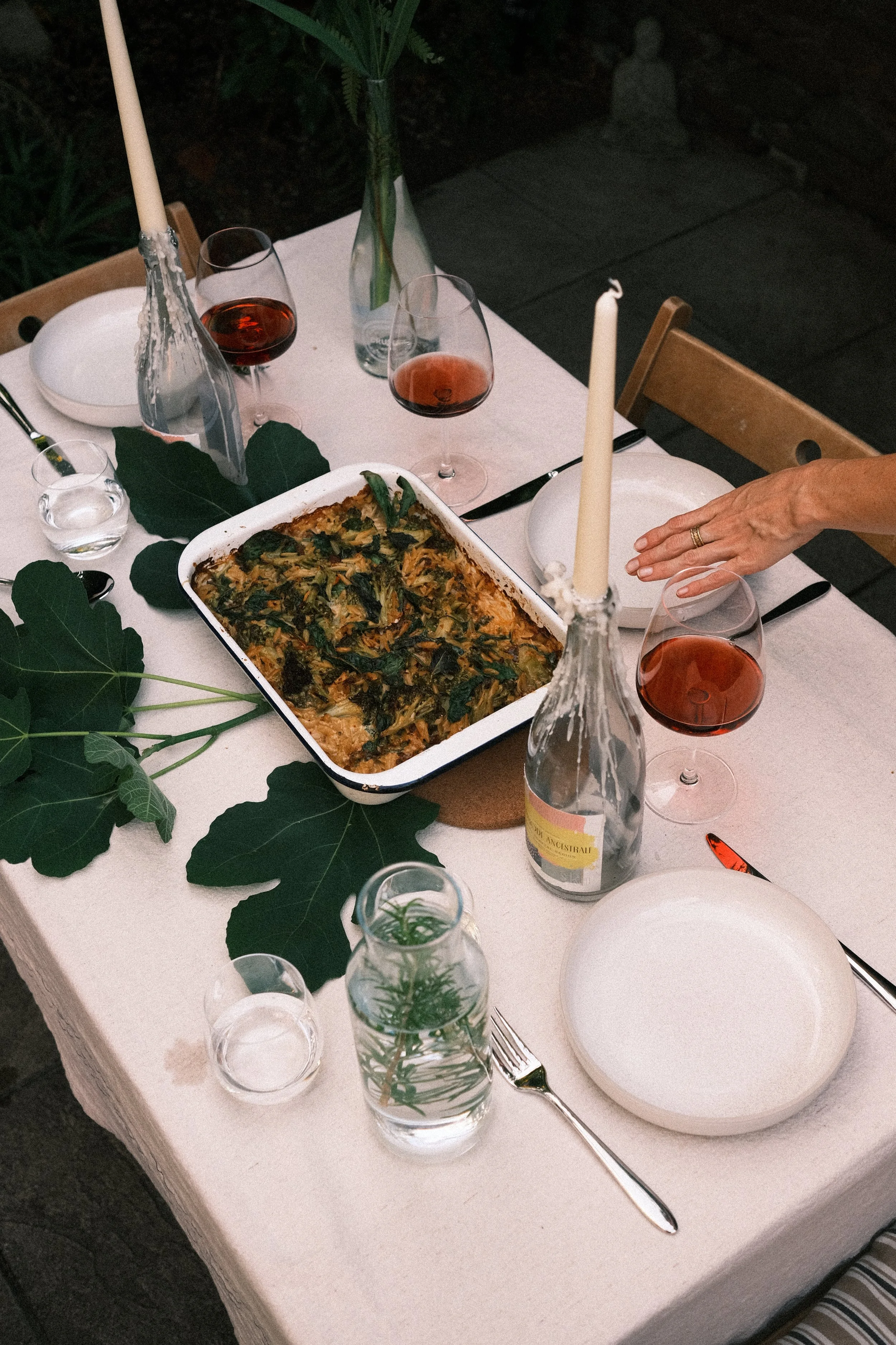 Nourishing vegetarian food served at rested: retreats