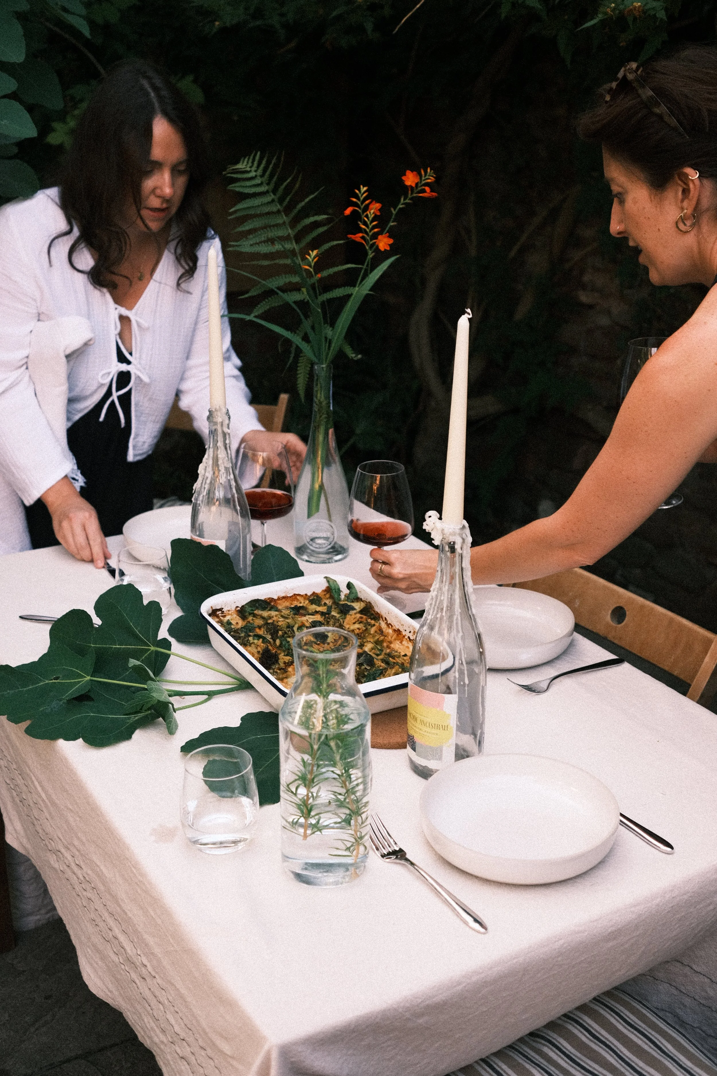 Nourishing vegetarian food served at rested: retreats