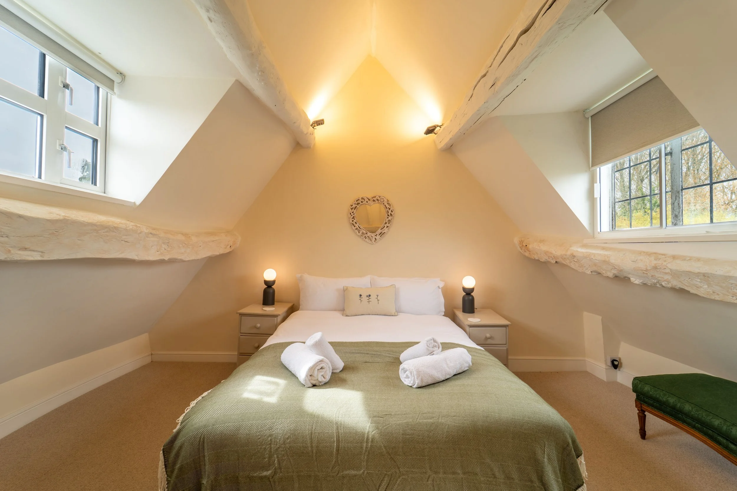 Cosy double bedroom at our rested:restore retreat house