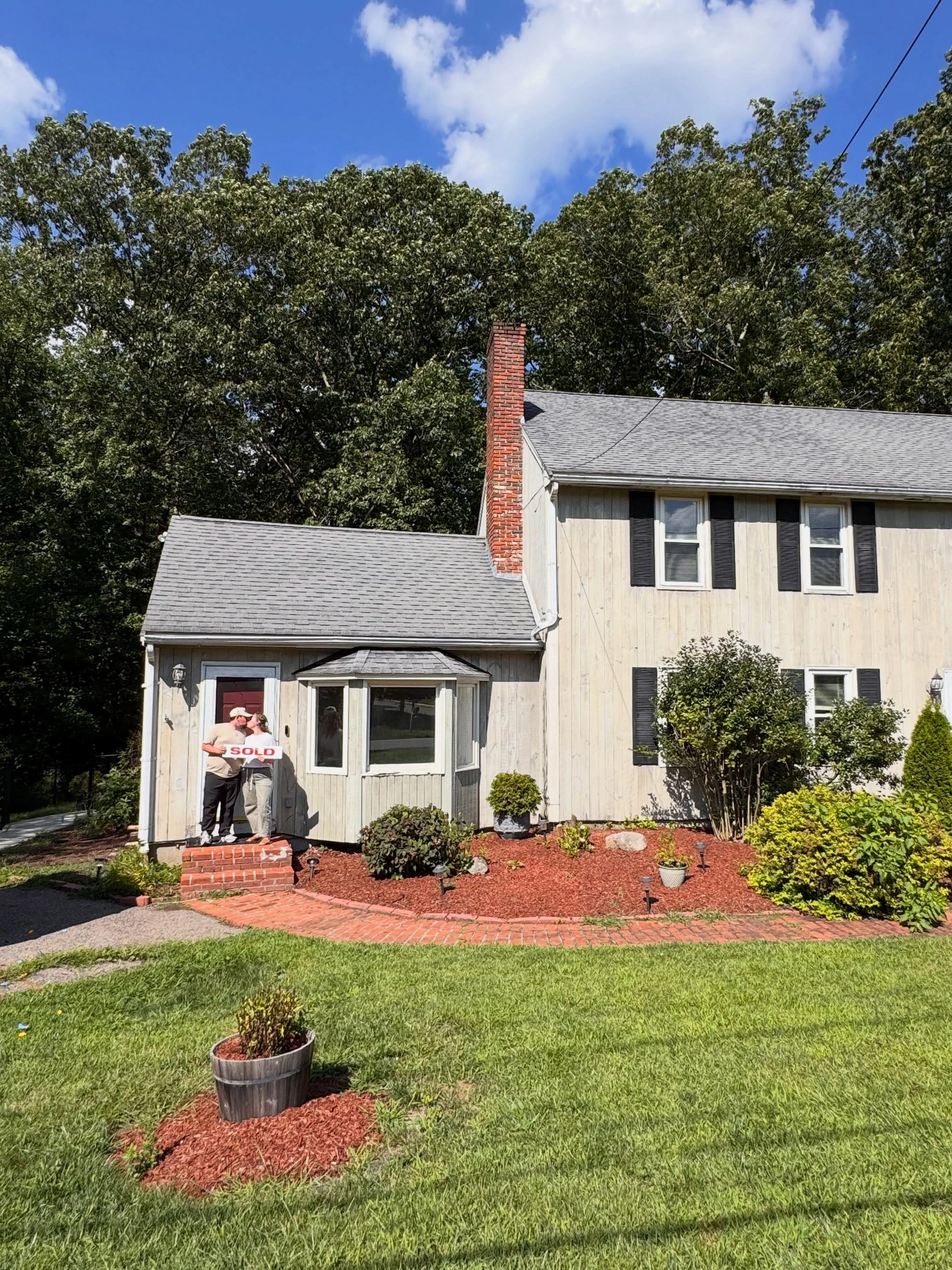 SOLD in Plainville!

I first met Tyler during a physical therapy session, and our friendship continued while he covered some of the volleyball and basketball games I coached. Fast forward to now, and Tyler &amp; Lyndsey trusted our team to help them 