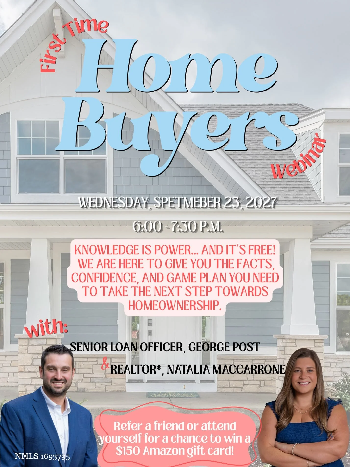 📣 Calling all first-time home buyers! 🏡

If buying a home is on your radar but you have no idea where to start, this is for you!

Join us for a FREE First-Time Home Buyer Webinar where we&rsquo;ll break down the entire process: financing, pre-appro