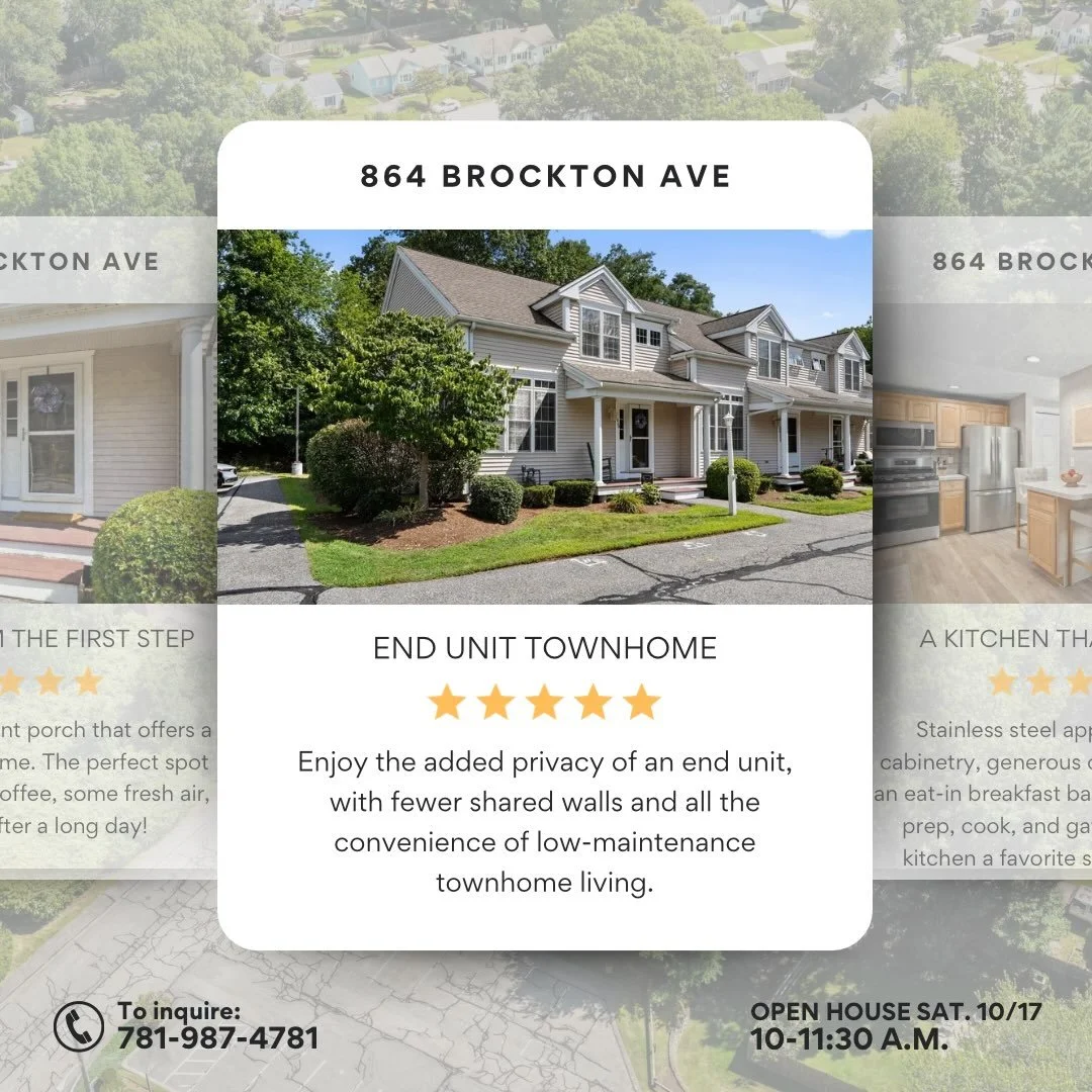 Five stars for this Abington gem! ⭐️⭐️⭐️⭐️⭐️
And we&rsquo;ve got plenty of reasons why. Swipe through to see some of our favorite features! 

📍 864 Brockton Ave, Abington, MA

OPEN HOUSE THIS SATURDAY, 10/17
⏰ 10:00&ndash;11:30 AM

Come see it for y