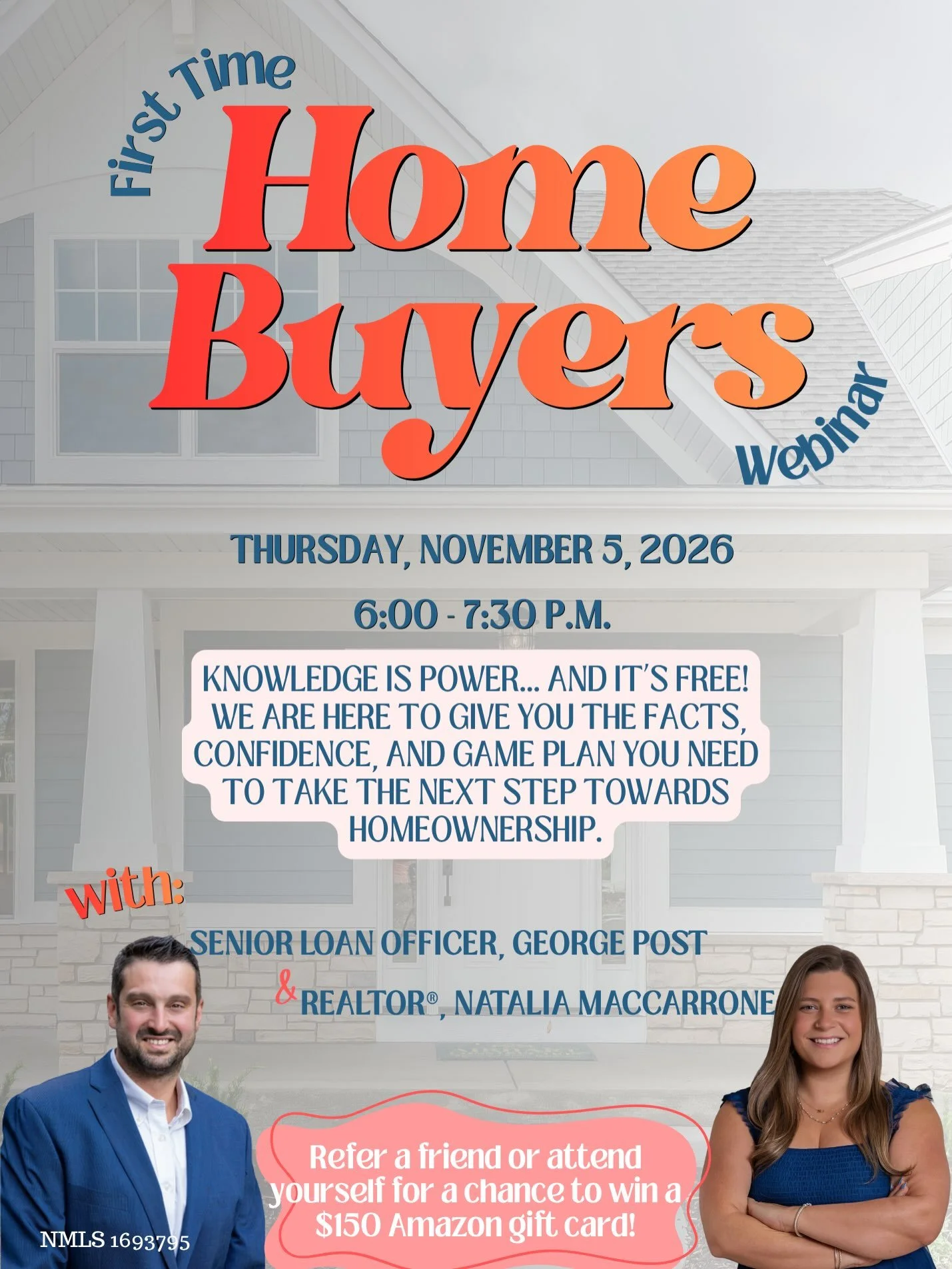 We&rsquo;re back with another round of our FREE First-Time Homebuyers Webinar! 🎉

Thinking about buying your first home but not sure where to start? Join us as we break down the homebuying process, from getting pre-approved and understanding financi
