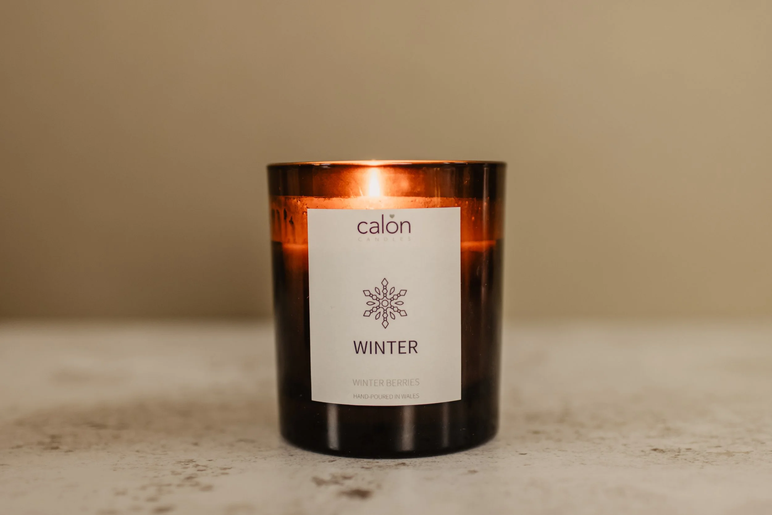 Winter - winter berries amber glass candle.jpg