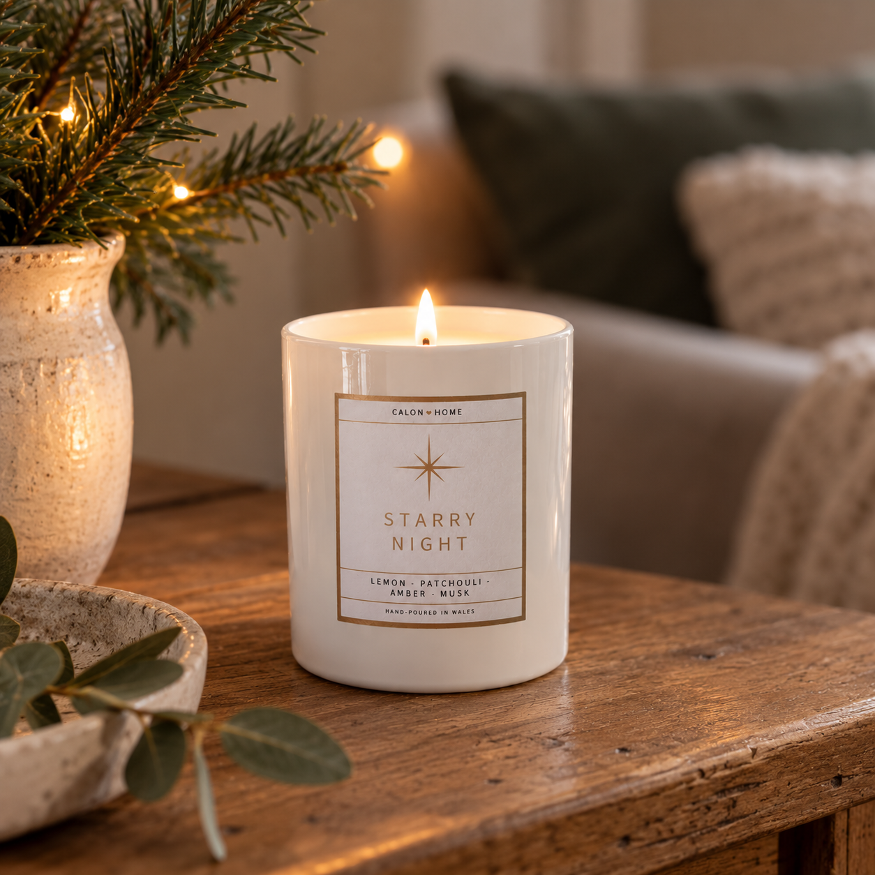 Starry Night Candle in a Cosy Winter Setting.png
