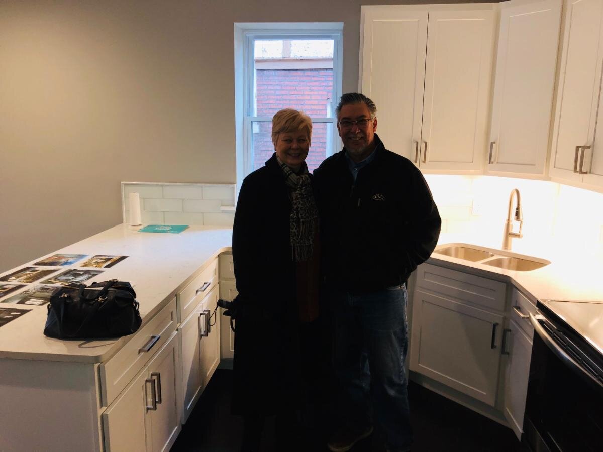 TGNCDC Board President, Janice Drake and Developer Jeff Sutton