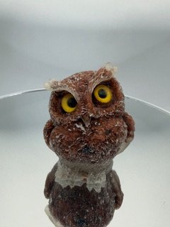 Goldstone Owl Figurine