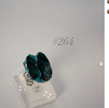 Malachite + Chrysocolla Ring