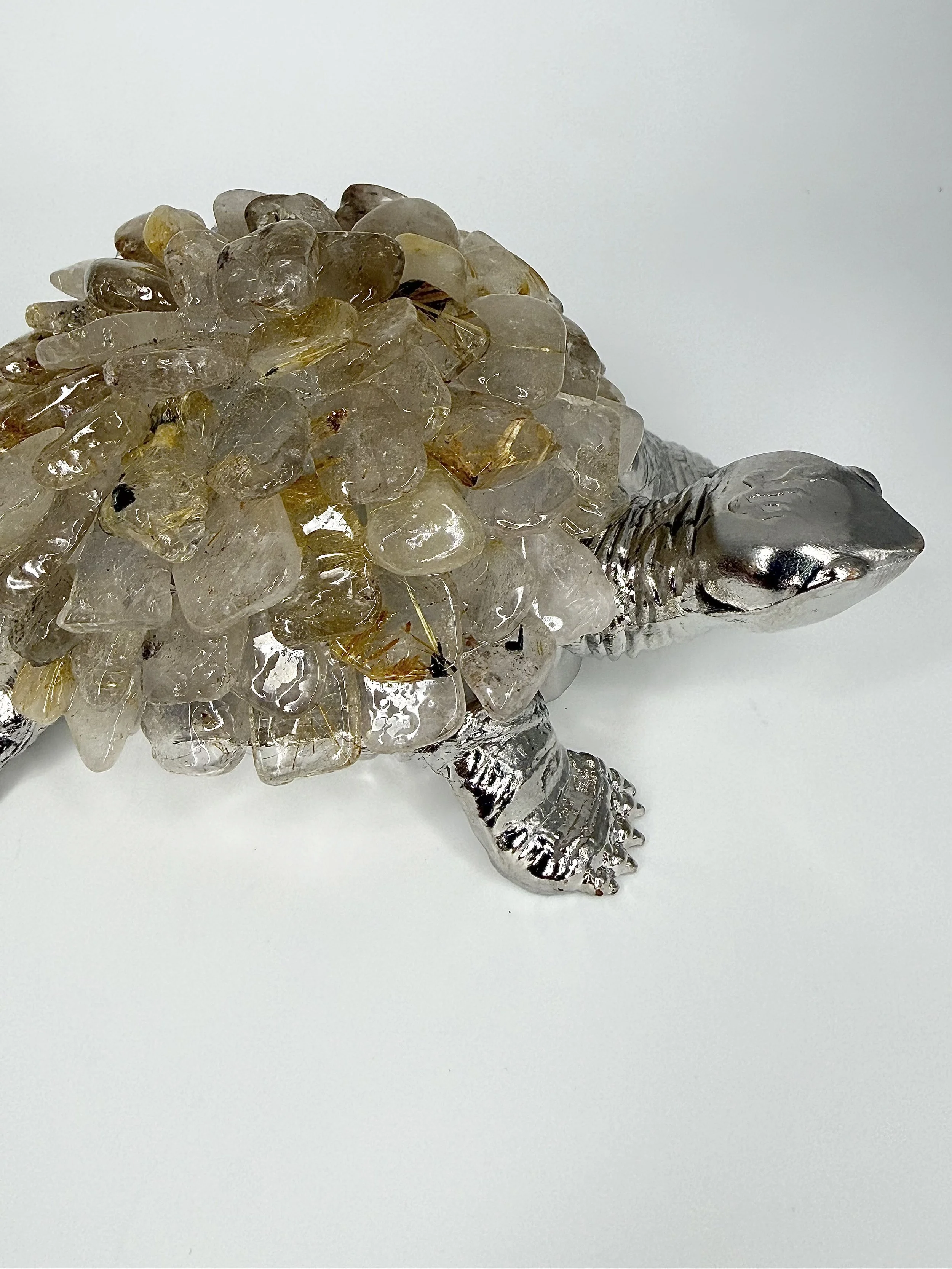 Golden Rutilated Quartz With Light