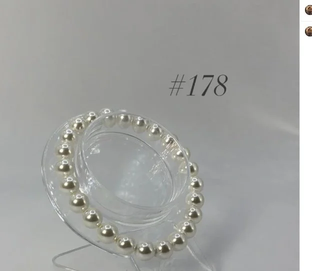 White Freshwater Pearl Bracelet 8mm