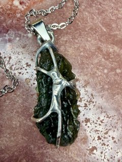 Moldavite Pendant Necklace