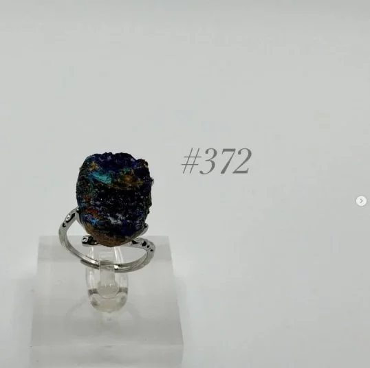 Azurite & Blue Aragonite Ring
