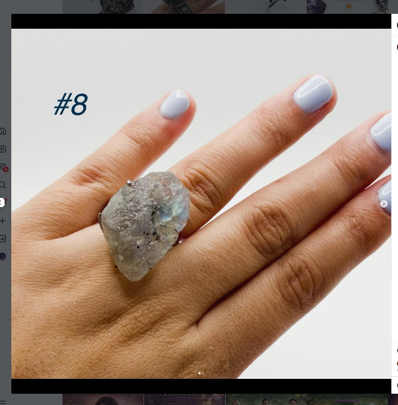 Labradorite Big Ring