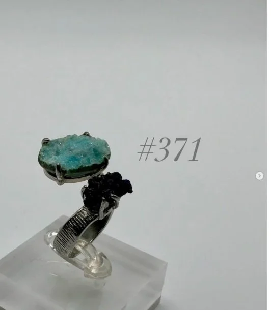 Azurite & Blue Aragonite Ring
