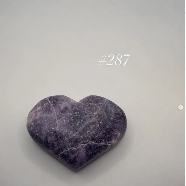 Lepidolite Heart Bath Crystal