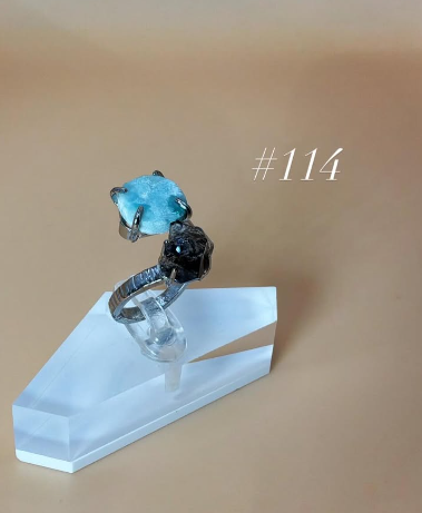 Aquamarine + Grounding Stone Ring