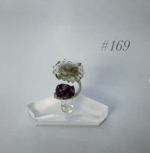 Clear Quartz and Amethyst