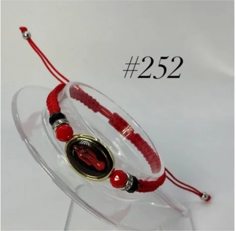 SANTA MUERTE RED STRING BRACELET