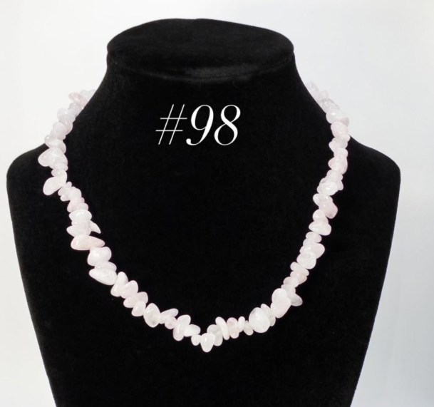 Rose Quartz Chip Necklace