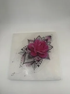 Rose Selenite Charging Plate