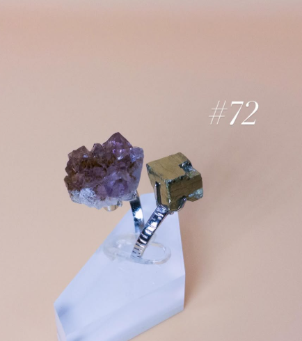 Amethyst + Pyrite