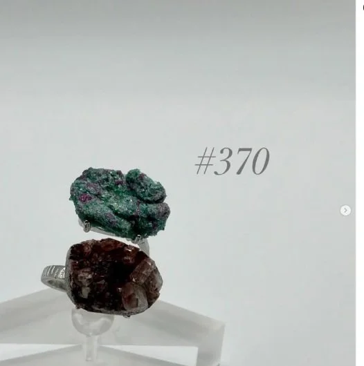 Calcite & Ruby Fuchsite Ring