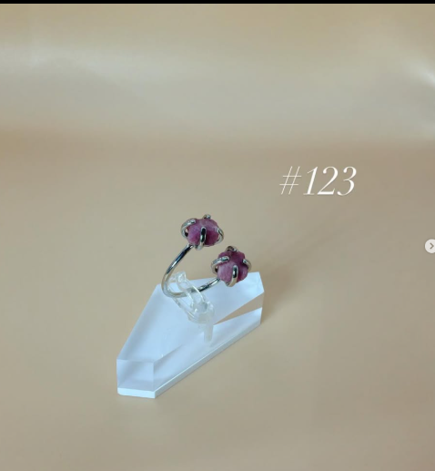 Raw Ruby Energy Double Ring