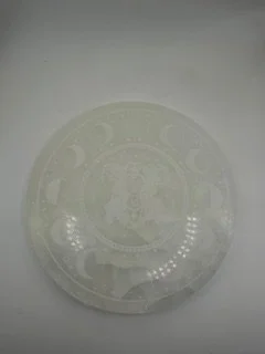 Moon Phase Selenite Charging Plate