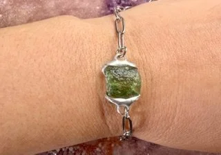Moldavite Bracelet 1.2 Grams