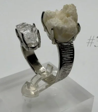 Dolomite & Clear Quartz Ring