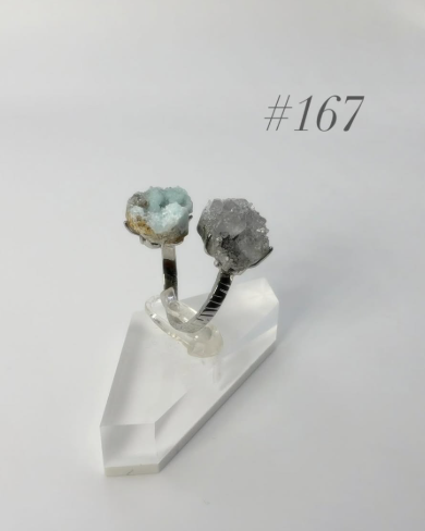 Clear Quartz and Aquamarine