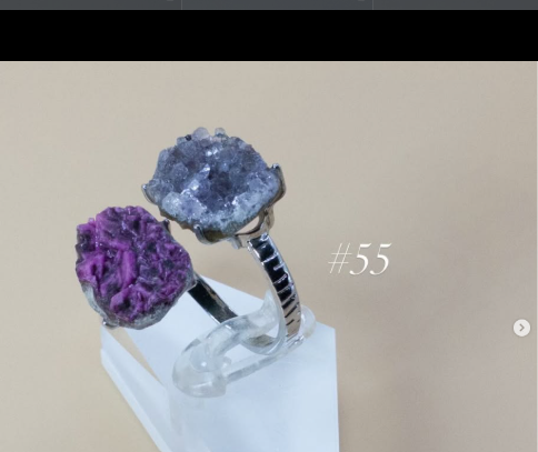 Purple Lepidolite + Amethyst Druzy
