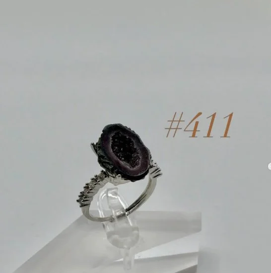 Agate Geode Ring