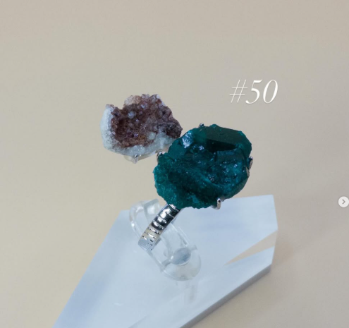 Dioptase + Vanadinite