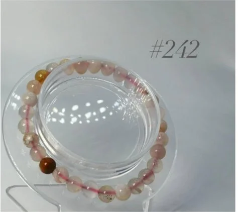 ROSE QUARTZ & MIXED STONE BRACELET