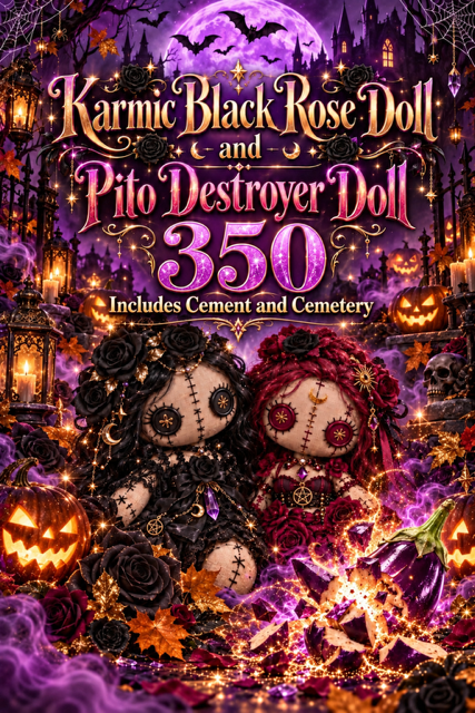 🔮 KARMIC BLACK ROSE DOLL & PITO DESTROYER DOLL — 350