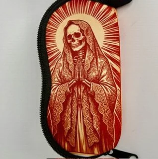 Santa Muerte Eyeglass Case