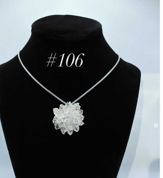 Diamond Quartz Pendant