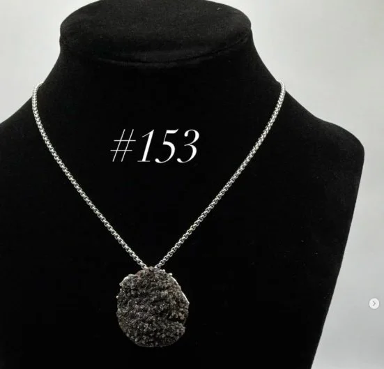 Sparkly Brown Druzy Quartz Necklace