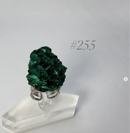 Malachite Cluster Ring