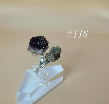 Garnet + Pyrite