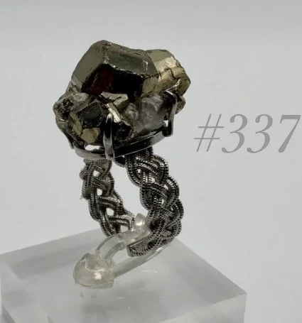 Pyrite Crystal Ring